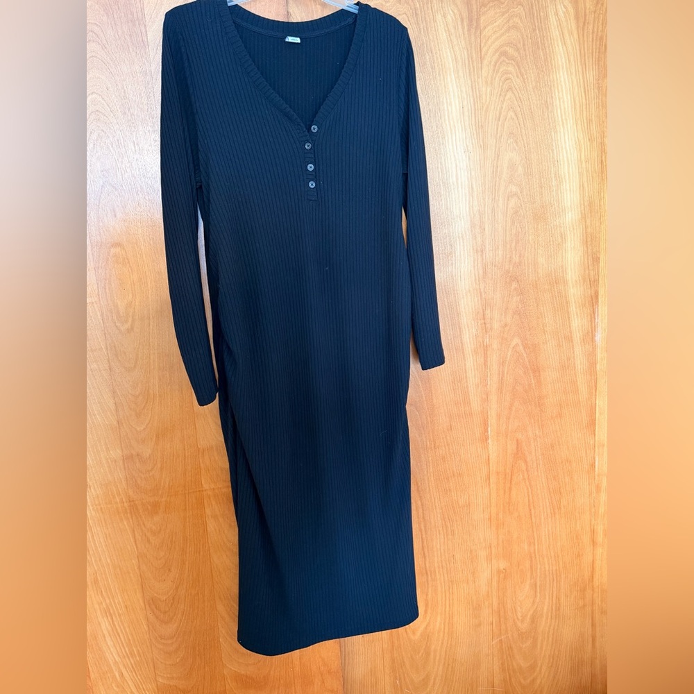 Old Navy▪️Long Sleeve Henley Dress ▪️Maternity XL